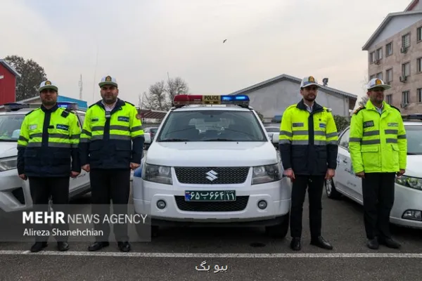 حضور پلیس راه در ۱۲۳ گردنه برفی کشور