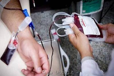 34 درصد خون های اهدایی در كشور O مثبت است